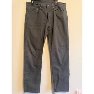Levi's 505 Regular Fit Straight Leg Jeans Men's 34x32 Gray Denim